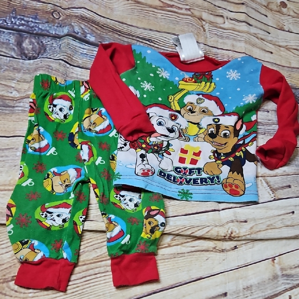 Nickelodeon Christmas Paw Patrol Toddler Pajamas 12 Month